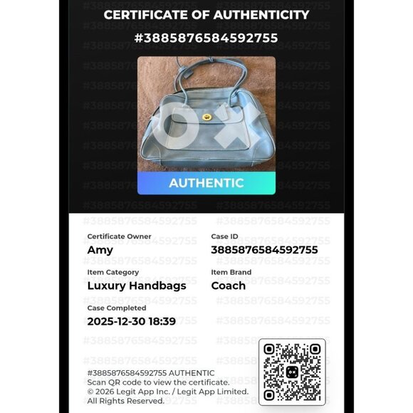 Coach Penelope 9766 Blue Leather Satchel Shoulder Bag Authenticated Turn Lock - Picture 3 of 16